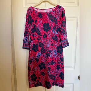 Lilly Pulitzer Braedyn UPF 50+ Dress in Ruby Red Heron My Own